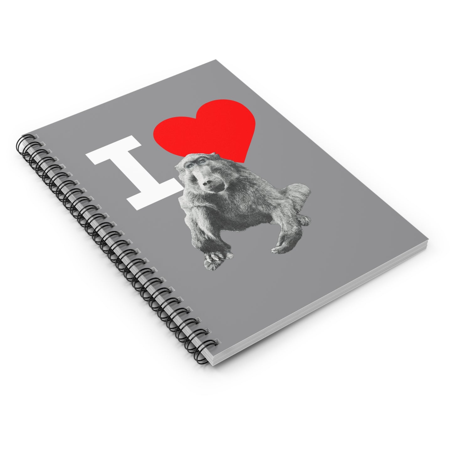 I Love Cindy Notebook - Grey