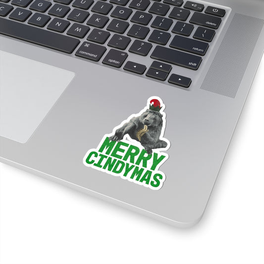 Merry Cindymas Vinyl Sticker- Elf Hat