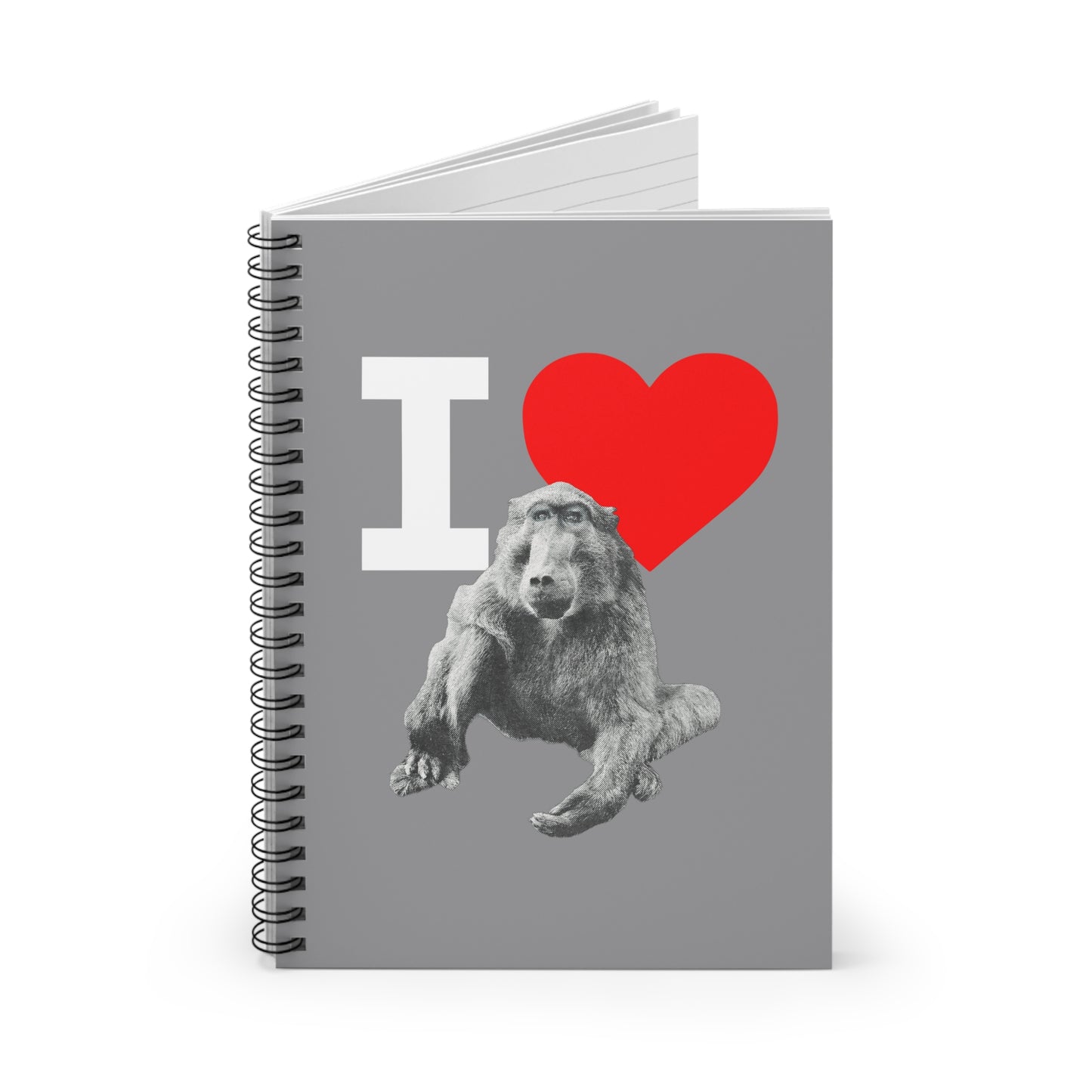 I Love Cindy Notebook - Grey