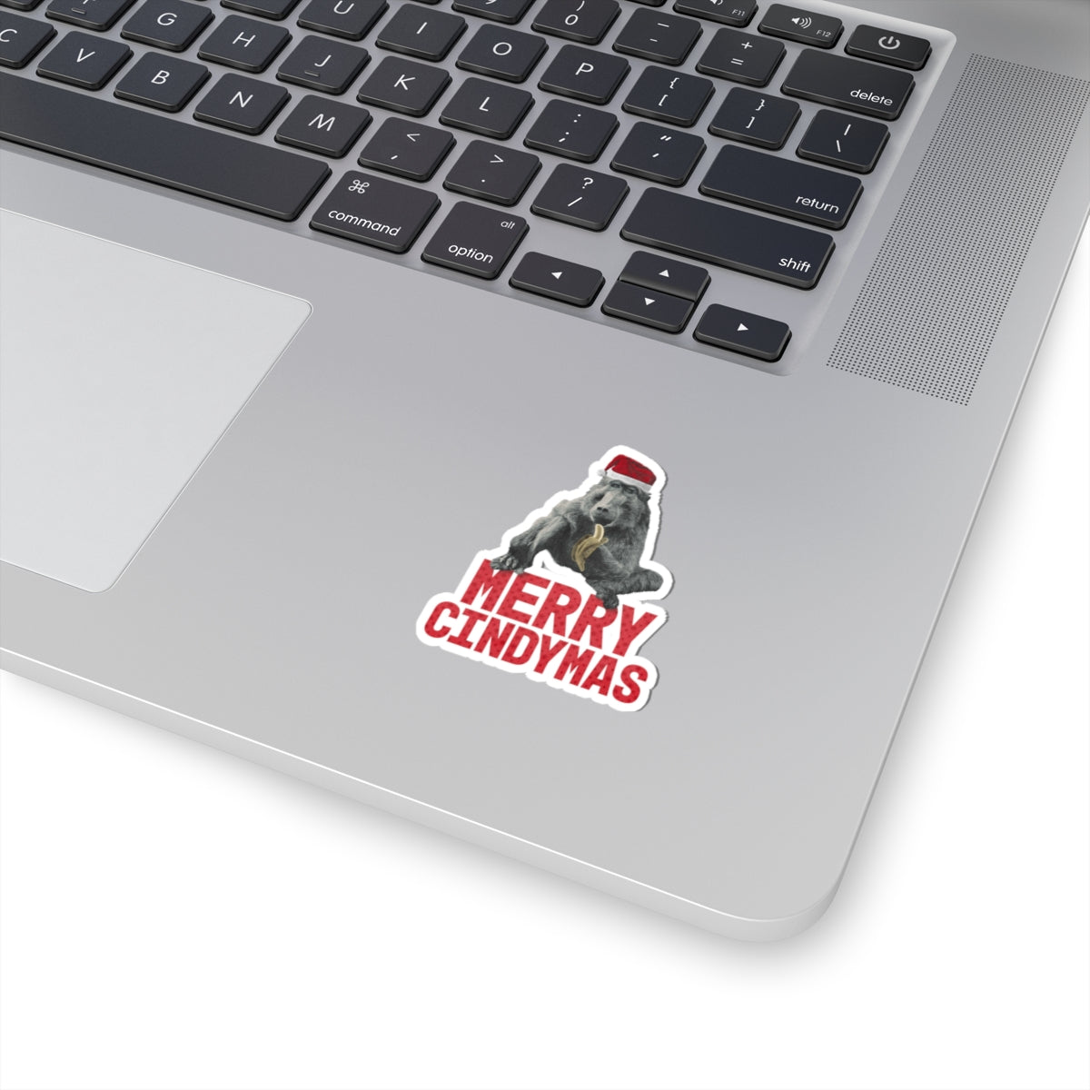 Merry Cindymas Vinyl Sticker - Santa Hat