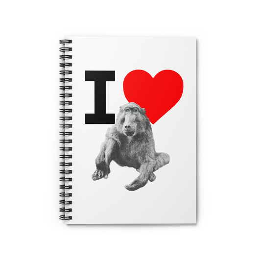 I Love Cindy Notebook - White